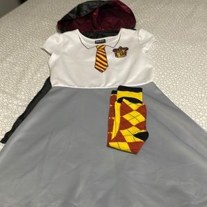 Harry Potter cape style dress with long socks